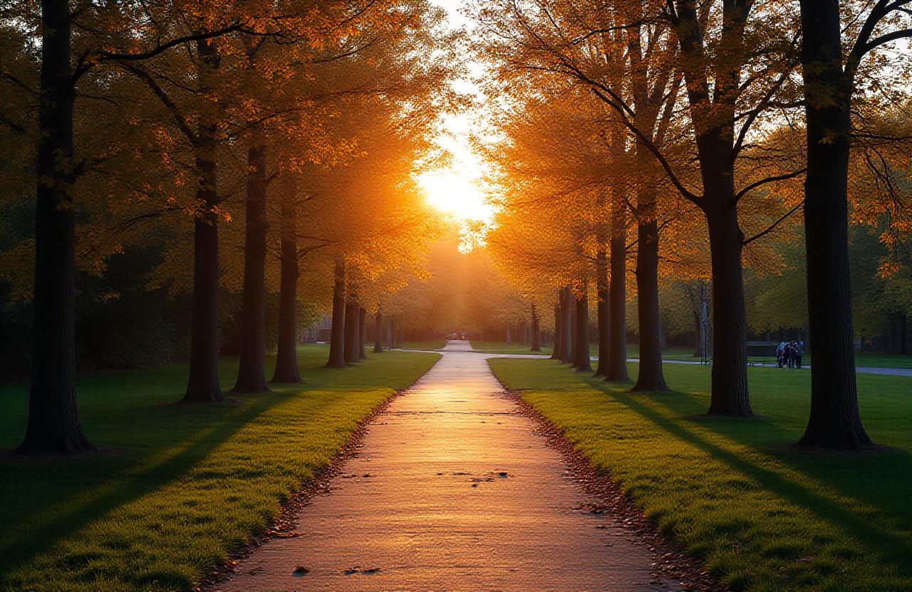 Panoramic view of Highland Park Greenway in New York