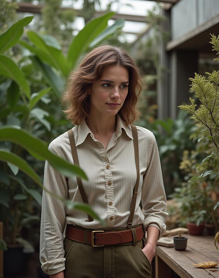 Founder observing the integration of nature and urban learning environment