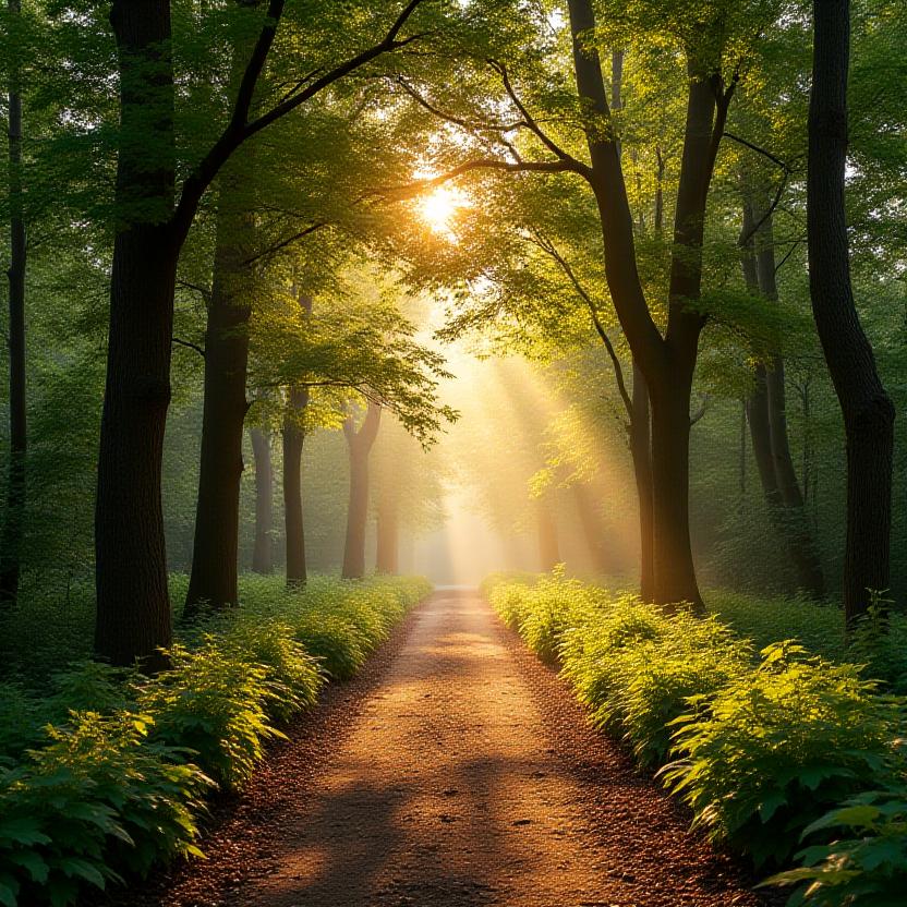 Serene greenery at Highland Park Greenway, New York